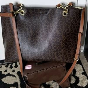 Calvin Klein monogram purse